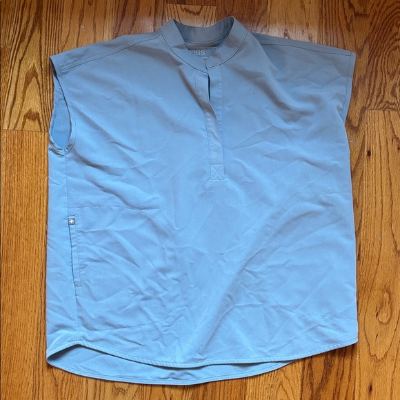 Figs Scrub Set Rafaela Mandarin Top Zamora Jogger Pants Light‎ Blue Gray Medium - Picture 8 of 9